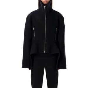 Rick Owens Black Wool Draculimo Structured Jacket - NWT